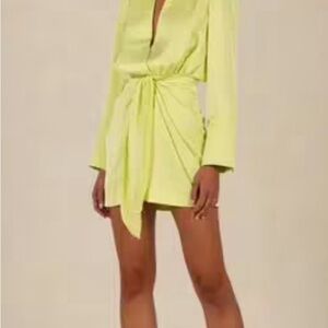 Misha lime mini dress size US 4